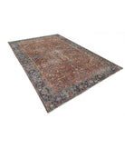 Heriz 7'3'' X 10'3'' Hand-Knotted Wool Rug 7'3'' x 10'3'' (218 X 308) / Rust / Blue