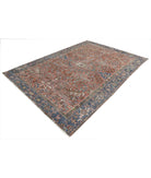 Heriz 7'3'' X 10'3'' Hand-Knotted Wool Rug 7'3'' x 10'3'' (218 X 308) / Rust / Blue