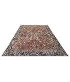 Heriz 7'3'' X 10'3'' Hand-Knotted Wool Rug 7'3'' x 10'3'' (218 X 308) / Rust / Blue