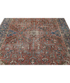 Heriz 7'3'' X 10'3'' Hand-Knotted Wool Rug 7'3'' x 10'3'' (218 X 308) / Rust / Blue