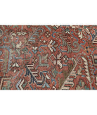 Heriz 7'3'' X 10'3'' Hand-Knotted Wool Rug 7'3'' x 10'3'' (218 X 308) / Rust / Blue