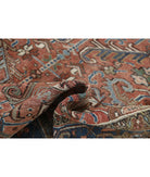 Heriz 7'3'' X 10'3'' Hand-Knotted Wool Rug 7'3'' x 10'3'' (218 X 308) / Rust / Blue