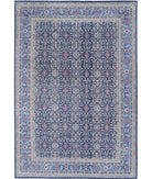 Jasmine 11'10'' X 17'7'' Hand-Knotted Wool Rug 11'10'' x 17'7'' (355 X 528) / Blue / Blue