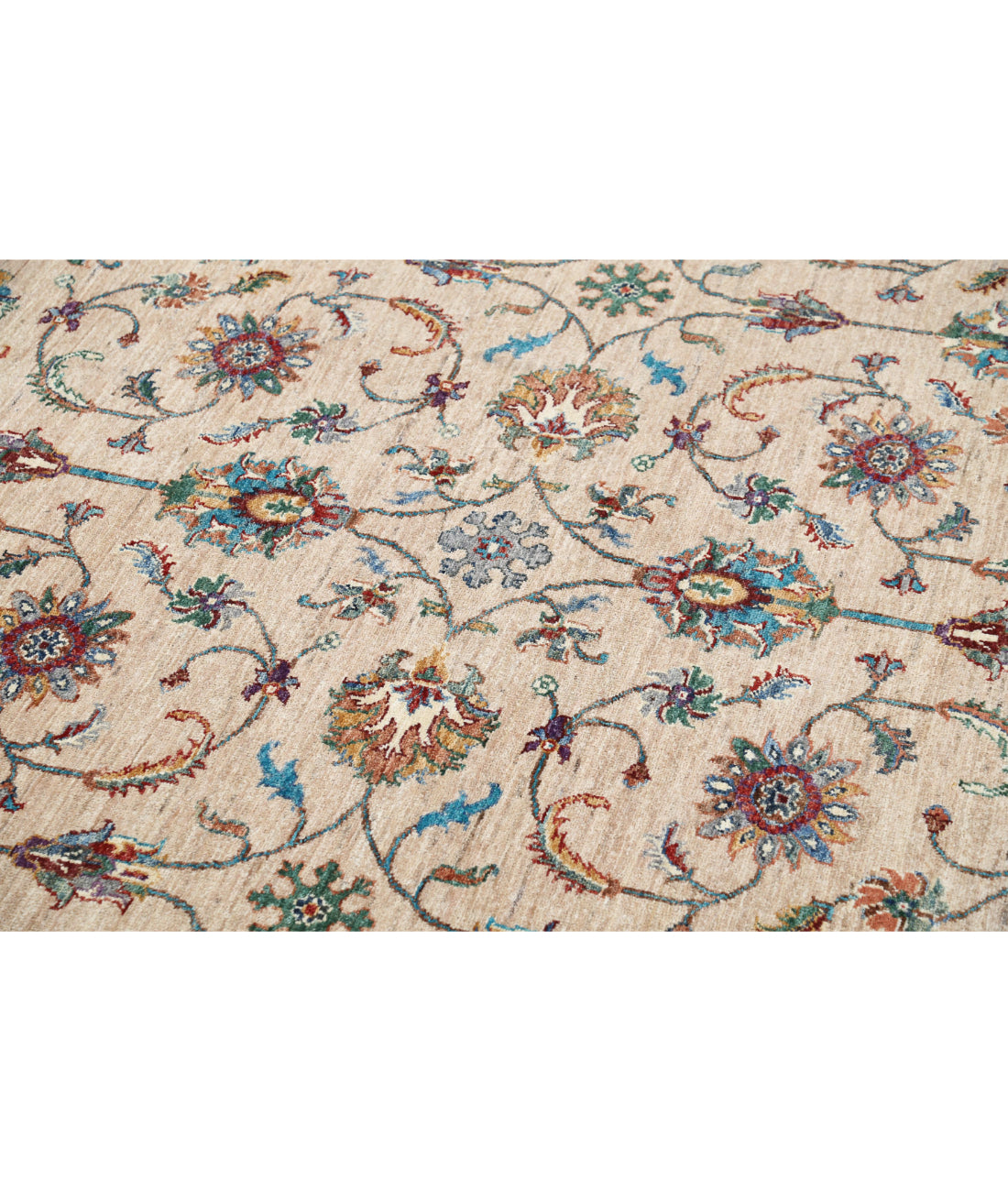 Jasmine 9'0'' X 11'11'' Hand-Knotted Wool Rug 9'0'' x 11'11'' (270 X 358) / Beige / Beige