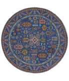 Jasmine 8'10'' X 8'11'' Hand-Knotted Wool Rug 8'10'' x 8'11'' (265 X 268) / Blue / Blue