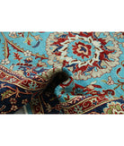 Jasmine 8'1'' X 10'2'' Hand-Knotted Wool Rug 8'1'' x 10'2'' (243 X 305) / Teal / Blue