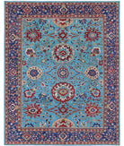 Jasmine 8'1'' X 10'2'' Hand-Knotted Wool Rug 8'1'' x 10'2'' (243 X 305) / Teal / Blue