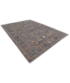 Jasmine 9'0'' X 12'3'' Hand-Knotted Wool Rug 9'0'' x 12'3'' (270 X 368) / Grey / Grey