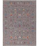 Jasmine 9'0'' X 12'3'' Hand-Knotted Wool Rug 9'0'' x 12'3'' (270 X 368) / Grey / Grey