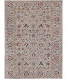 Jasmine 8'10'' X 12'1'' Hand-Knotted Wool Rug 8'10'' x 12'1'' (265 X 363) / Grey / Grey