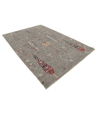 Bakshaish 6'11'' X 9'10'' Hand-Knotted Wool Rug 6'11'' x 9'10'' (208 X 295) / Grey / Grey