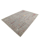 Bakshaish 6'11'' X 9'10'' Hand-Knotted Wool Rug 6'11'' x 9'10'' (208 X 295) / Grey / Grey