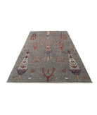 Bakshaish 5'8'' X 9'0'' Hand-Knotted Wool Rug 5'8'' x 9'0'' (170 X 270) / Grey / Multi