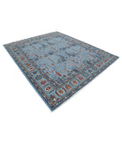 Bakshaish 8'0'' X 9'9'' Hand-Knotted Wool Rug 8'0'' x 9'9'' (240 X 293) / Blue / Blue