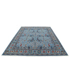 Bakshaish 8'0'' X 9'9'' Hand-Knotted Wool Rug 8'0'' x 9'9'' (240 X 293) / Blue / Blue