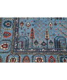 Bakshaish 8'0'' X 9'9'' Hand-Knotted Wool Rug 8'0'' x 9'9'' (240 X 293) / Blue / Blue