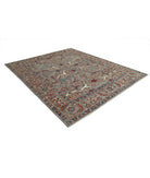 Jasmine 8'0'' X 9'9'' Hand-Knotted Wool Rug 8'0'' x 9'9'' (240 X 293) / Grey / Grey