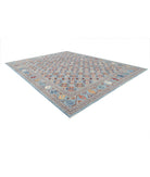 Jasmine 11'11'' X 15'8'' Hand-Knotted Wool Rug 11'11'' x 15'8'' (358 X 470) / Blue / Multi