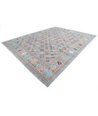 Jasmine 11'11'' X 15'8'' Hand-Knotted Wool Rug 11'11'' x 15'8'' (358 X 470) / Blue / Multi