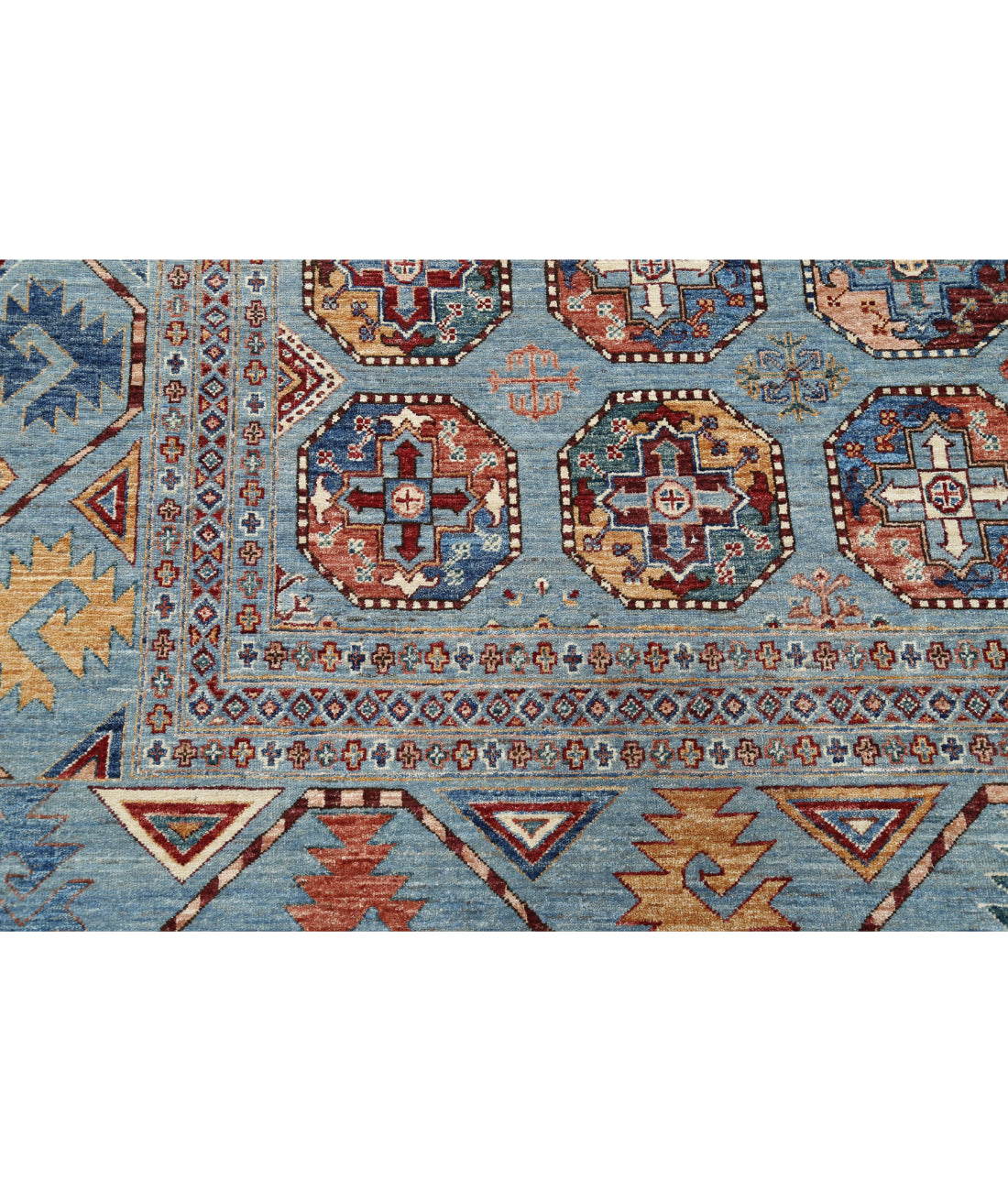 Jasmine 11'11'' X 15'8'' Hand-Knotted Wool Rug 11'11'' x 15'8'' (358 X 470) / Blue / Multi