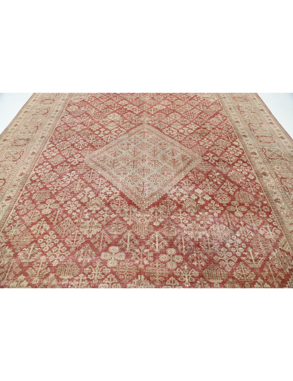 Josheghan 10' 3" X 16' 10" Hand-Knotted Wool Rug 10' 3" X 16' 10" (312 X 513) / Rust / Ivory