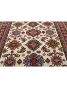 Kazak 8' 4" X 10' 3" Hand-Knotted Wool Rug 8' 4" X 10' 3" (254 X 312) / Ivory / Red