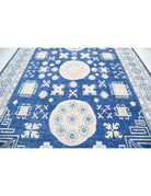 Khotan 9' 8" X 13' 10" Hand-Knotted Wool Rug 9' 8" X 13' 10" (295 X 422) / Blue / Ivory