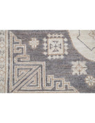 Khotan 4' 1" X 5' 11" Hand-Knotted Wool Rug 4' 1" X 5' 11" (124 X 180) / Grey / Ivory