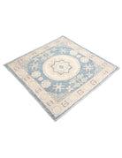 Khotan 3' 2" X 3' 3" Hand-Knotted Wool Rug 3' 2" X 3' 3" (97 X 99) / Blue / Ivory