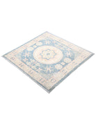 Khotan 3' 2" X 3' 3" Hand-Knotted Wool Rug 3' 2" X 3' 3" (97 X 99) / Blue / Ivory