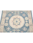 Khotan 3' 2" X 3' 3" Hand-Knotted Wool Rug 3' 2" X 3' 3" (97 X 99) / Blue / Ivory