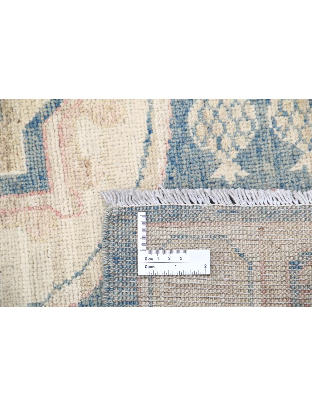 Khotan 3' 2" X 3' 3" Hand-Knotted Wool Rug 3' 2" X 3' 3" (97 X 99) / Blue / Ivory