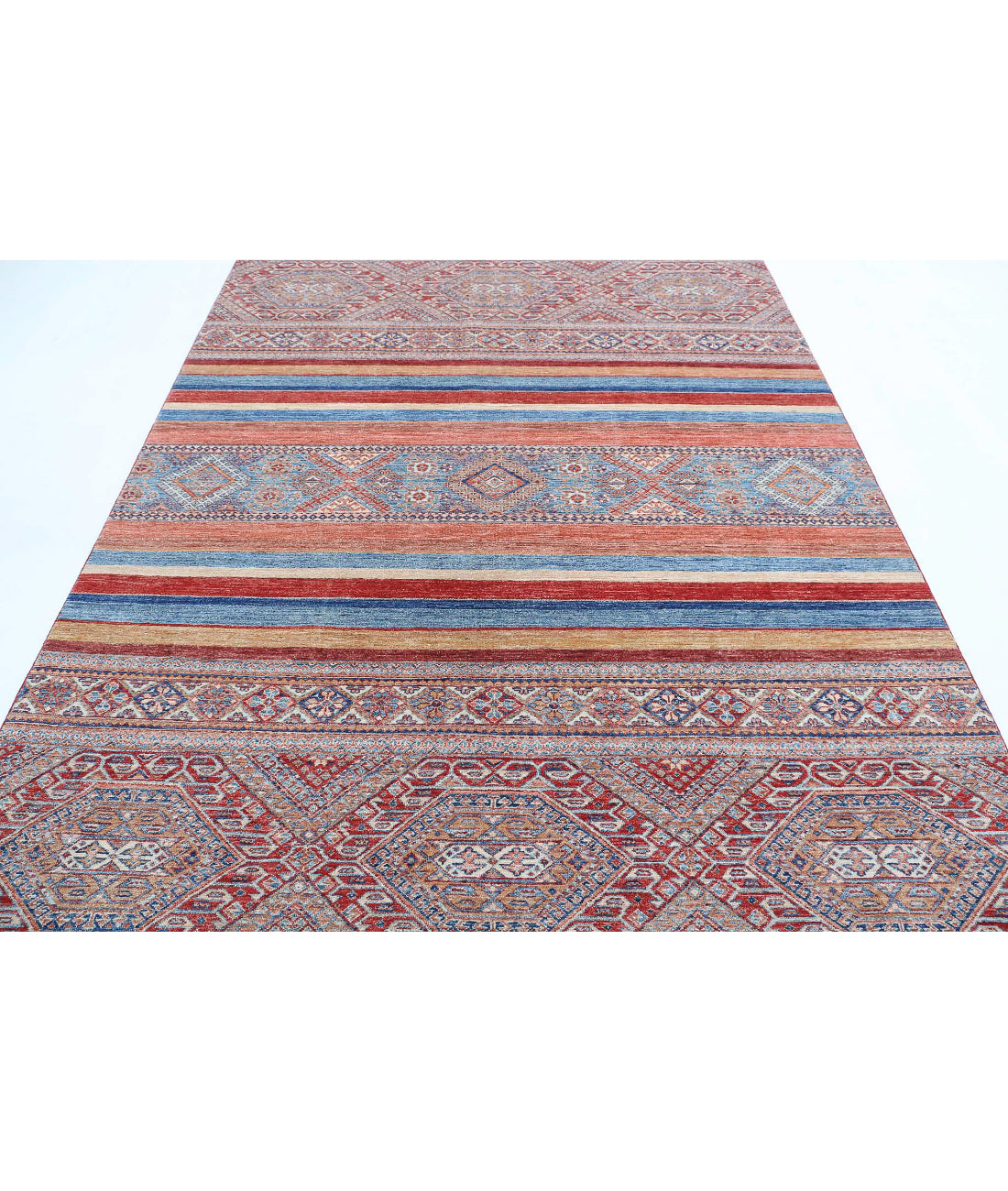 Khurjeen 6'7'' X 9'7'' Hand-Knotted Wool Rug 6'7'' x 9'7'' (198 X 288) / Multi / Multi