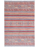 Khurjeen 6'7'' X 9'9'' Hand-Knotted Wool Rug 6'7'' x 9'9'' (198 X 293) / Multi / Multi