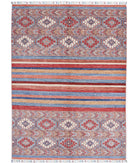 Khurjeen 5'6'' X 7'7'' Hand-Knotted Wool Rug 5'6'' x 7'7'' (165 X 228) / Multi / Red