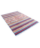 Khurjeen 5'7'' X 7'10'' Hand-Knotted Wool Rug 5'7'' x 7'10'' (168 X 235) / Multi / Blue