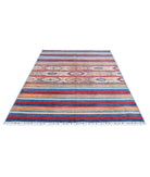 Khurjeen 5'7'' X 7'10'' Hand-Knotted Wool Rug 5'7'' x 7'10'' (168 X 235) / Multi / Blue