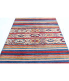 Khurjeen 5'7'' X 7'10'' Hand-Knotted Wool Rug 5'7'' x 7'10'' (168 X 235) / Multi / Blue