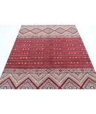 Khurjeen 5'6'' X 7'6'' Hand-Knotted Wool Rug 5'6'' x 7'6'' (165 X 225) / Multi / Red