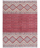 Khurjeen 5'6'' X 7'6'' Hand-Knotted Wool Rug 5'6'' x 7'6'' (165 X 225) / Multi / Red