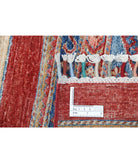 Khurjeen 5'6'' X 8'0'' Hand-Knotted Wool Rug 5'6'' x 8'0'' (165 X 240) / Multi / Red