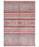 Khurjeen 5'6'' X 8'0'' Hand-Knotted Wool Rug 5'6'' x 8'0'' (165 X 240) / Multi / Red