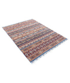 Khurjeen 4'10'' X 6'2'' Hand-Knotted Wool Rug 4'10'' x 6'2'' (145 X 185) / Multi / Blue