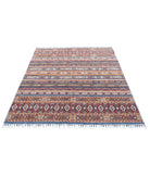 Khurjeen 4'10'' X 6'2'' Hand-Knotted Wool Rug 4'10'' x 6'2'' (145 X 185) / Multi / Blue