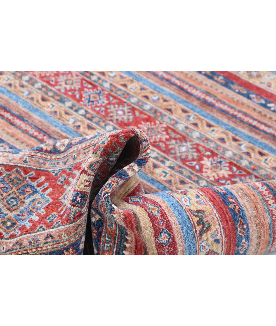 Khurjeen 4'11'' X 7'2'' Hand-Knotted Wool Rug 4'11'' x 7'2'' (148 X 215) / Multi / Red