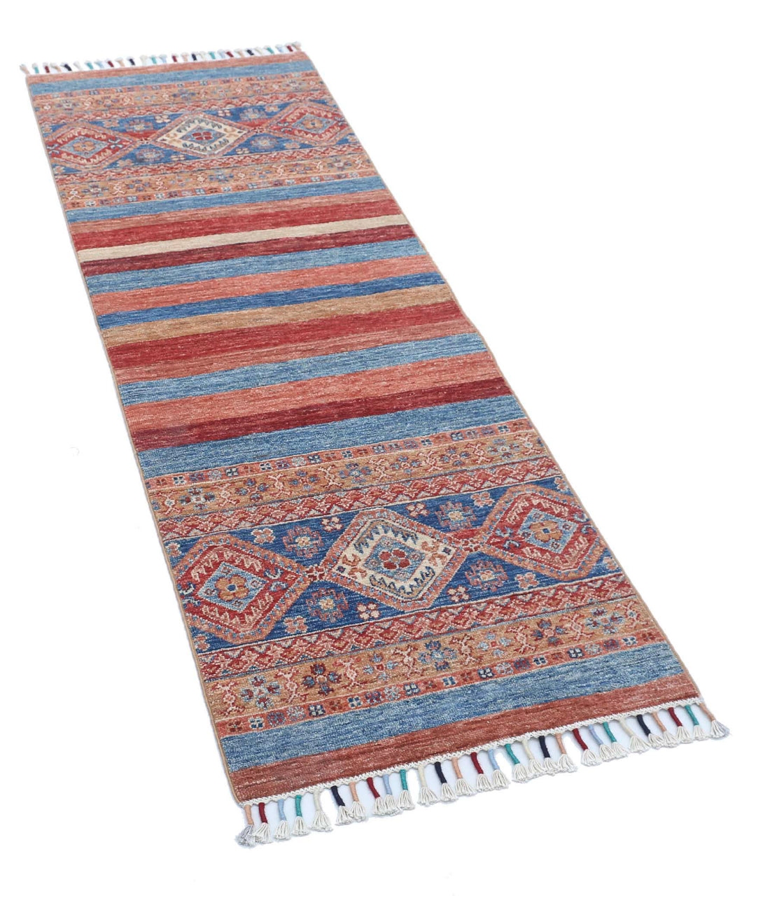 Khurjeen 2'0'' X 5'6'' Hand-Knotted Wool Rug 2'0'' x 5'6'' (60 X 165) / Multi / Multi