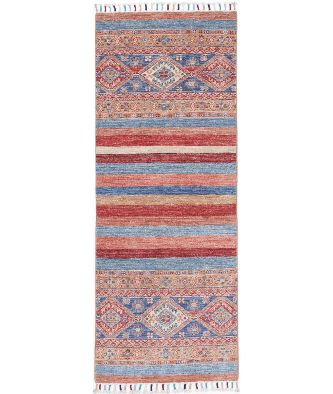 Khurjeen 2'0'' X 5'6'' Hand-Knotted Wool Rug 2'0'' x 5'6'' (60 X 165) / Multi / Multi