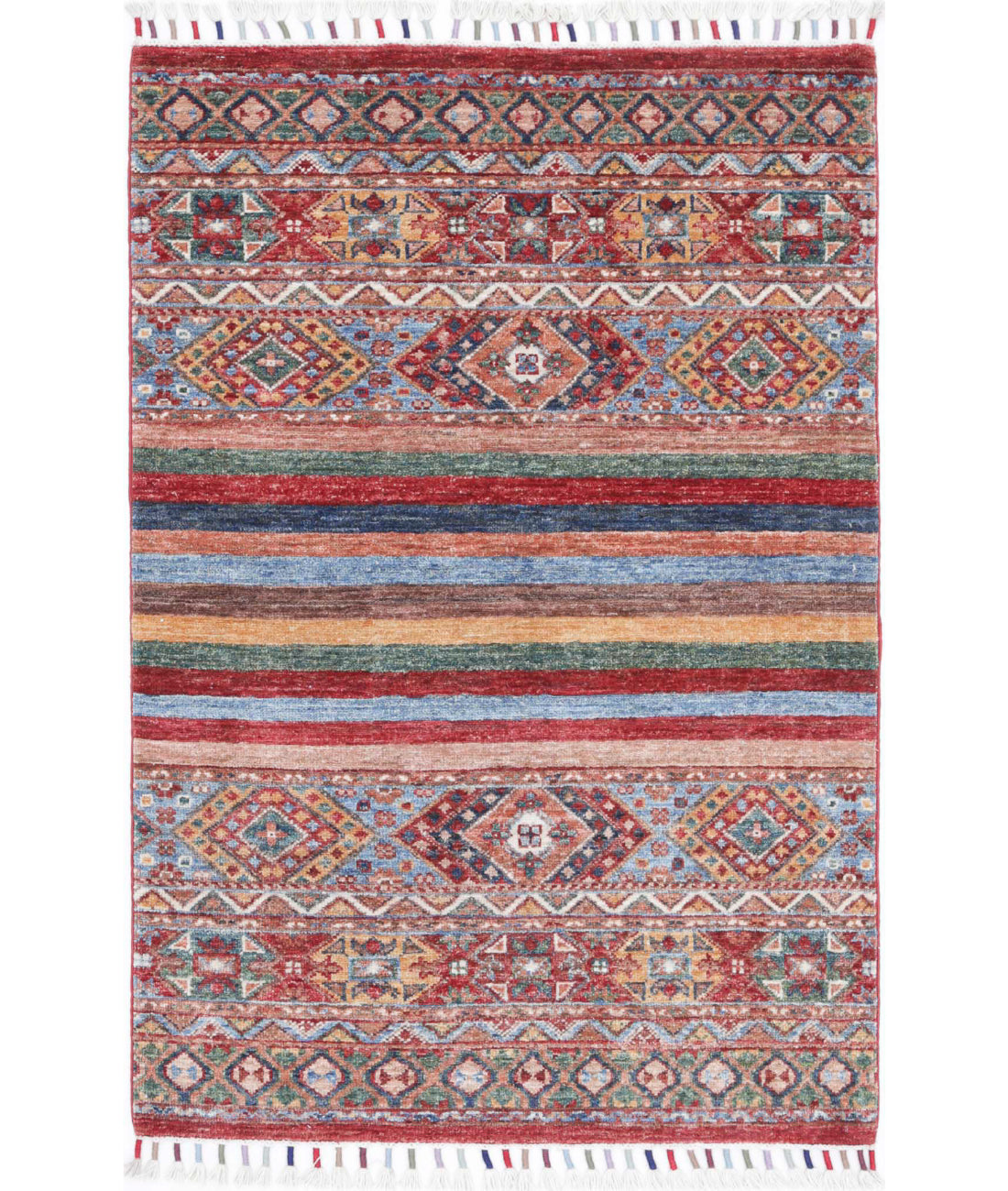 Khurjeen 2'7'' X 4'0'' Hand-Knotted Wool Rug 2'7'' x 4'0'' (78 X 120) / Multi / Multi