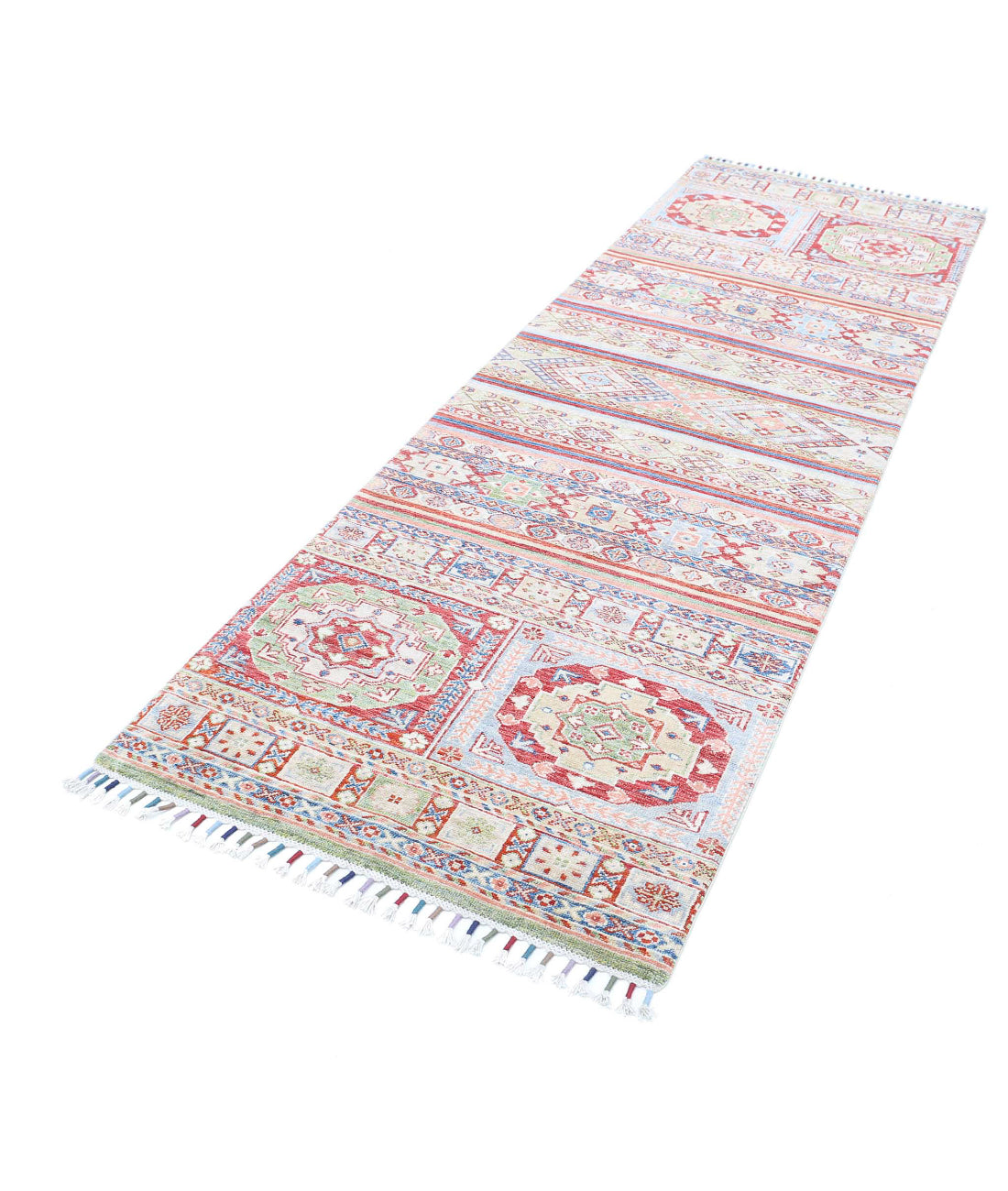 Khurjeen 3'0'' X 9'8'' Hand-Knotted Wool Rug 3'0'' x 9'8'' (90 X 290) / Multi / Multi