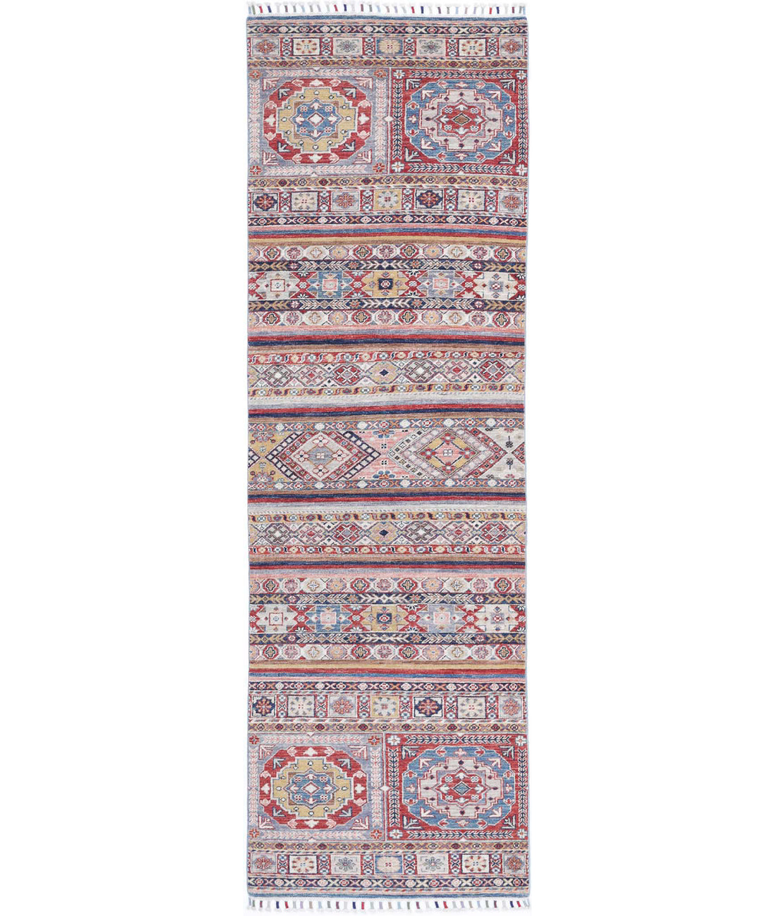 Khurjeen 2'10'' X 9'7'' Hand-Knotted Wool Rug 2'10'' x 9'7'' (85 X 288) / Multi / Multi